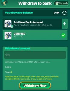 yono rummy withdraw options