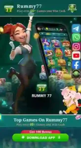 Rummy 77 apk Download page